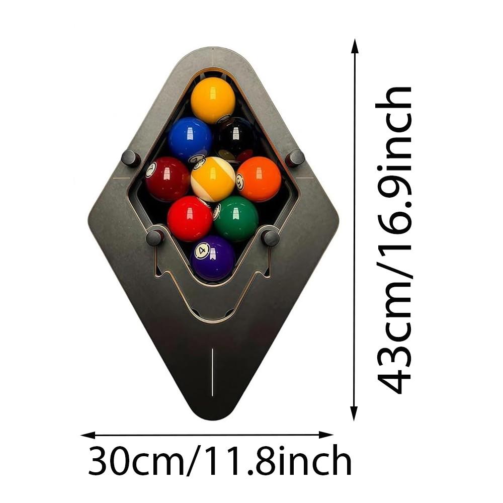 Professional Billiard Rack System, Eliminate Gaps, Solid Wood 9 Ball Triangle Rack, Adjustable Billiard Accessories