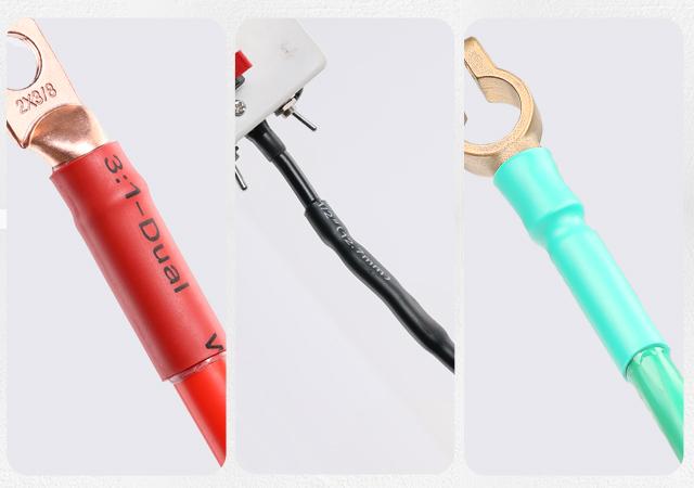 haisstronica 300PCS Heat Shrink Tubing,3:1 Ratio Marine Heat Shrink Tube Kit 6 Colors 3 Sizes Black, Red, Blue, Yellow,Green