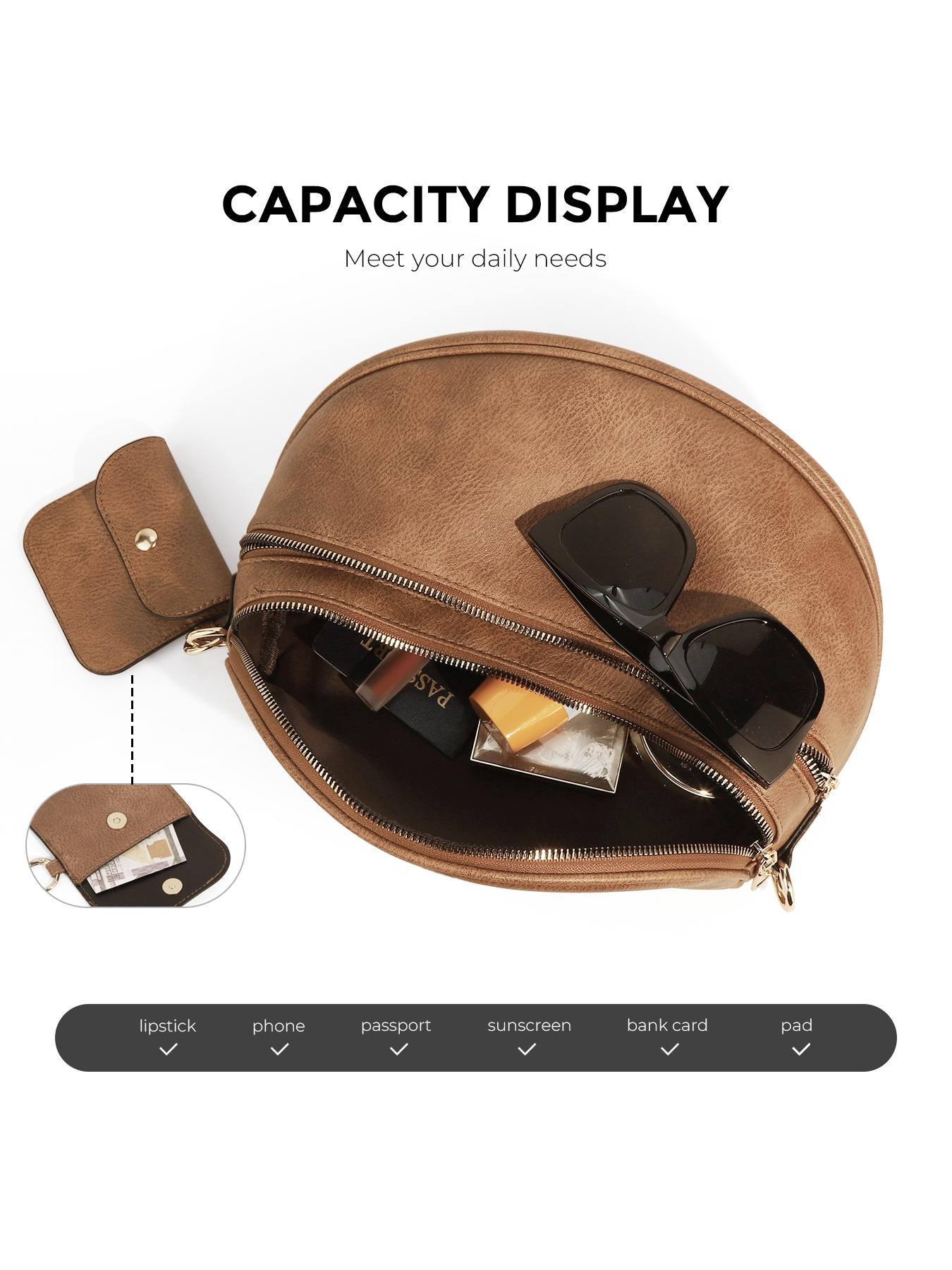 Large Crossbody Bag for Women Ladies' Saddle Bag Girls Sling Bag with Adjustable Strap and Coin Purse Stylish Urban Minimalist Commuting Lightweight Single Shoulder Women's Bag