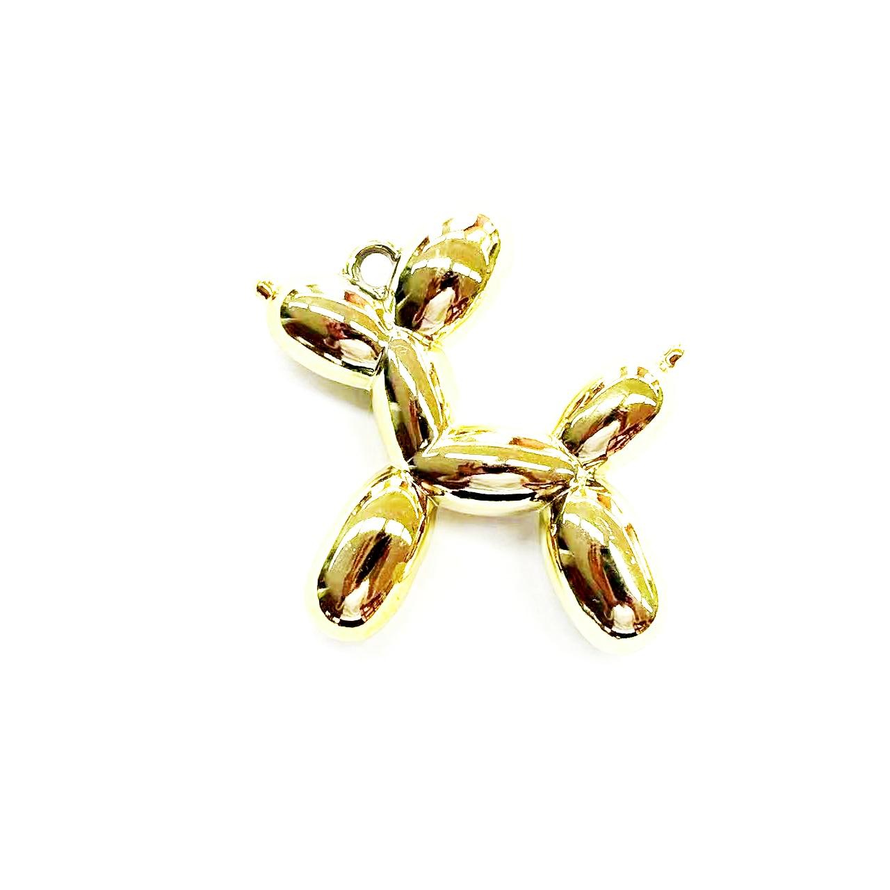 Acrylic Colored Balloon Dog Keychain, Handmade DIY Craft Material, Bag Pendant, Creative Accessories for Crafts and Gifts