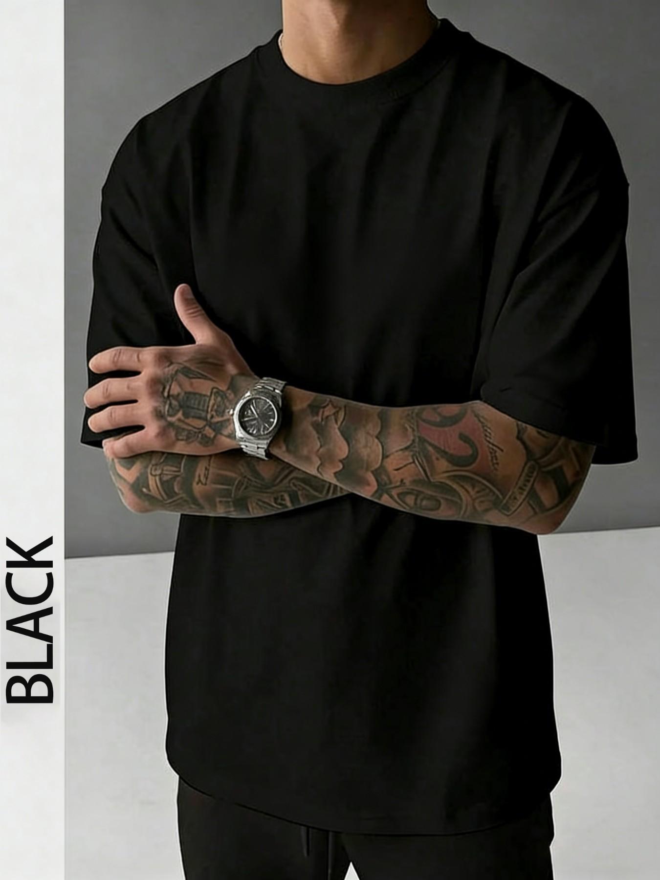 Men's Vintage Patchwork Letter Print T-Shirt, Street Style Retro Design, Casual Short Sleeve Top, Trendy Faithful Fashion