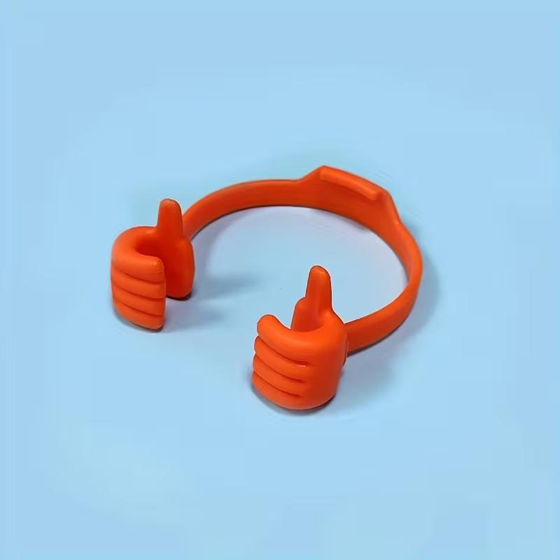 Creative Phone Stand Set, Thumb Rest, Desktop Holder, Portable Design, Digital Type, Exclusive for Small Shops, Cute Stand