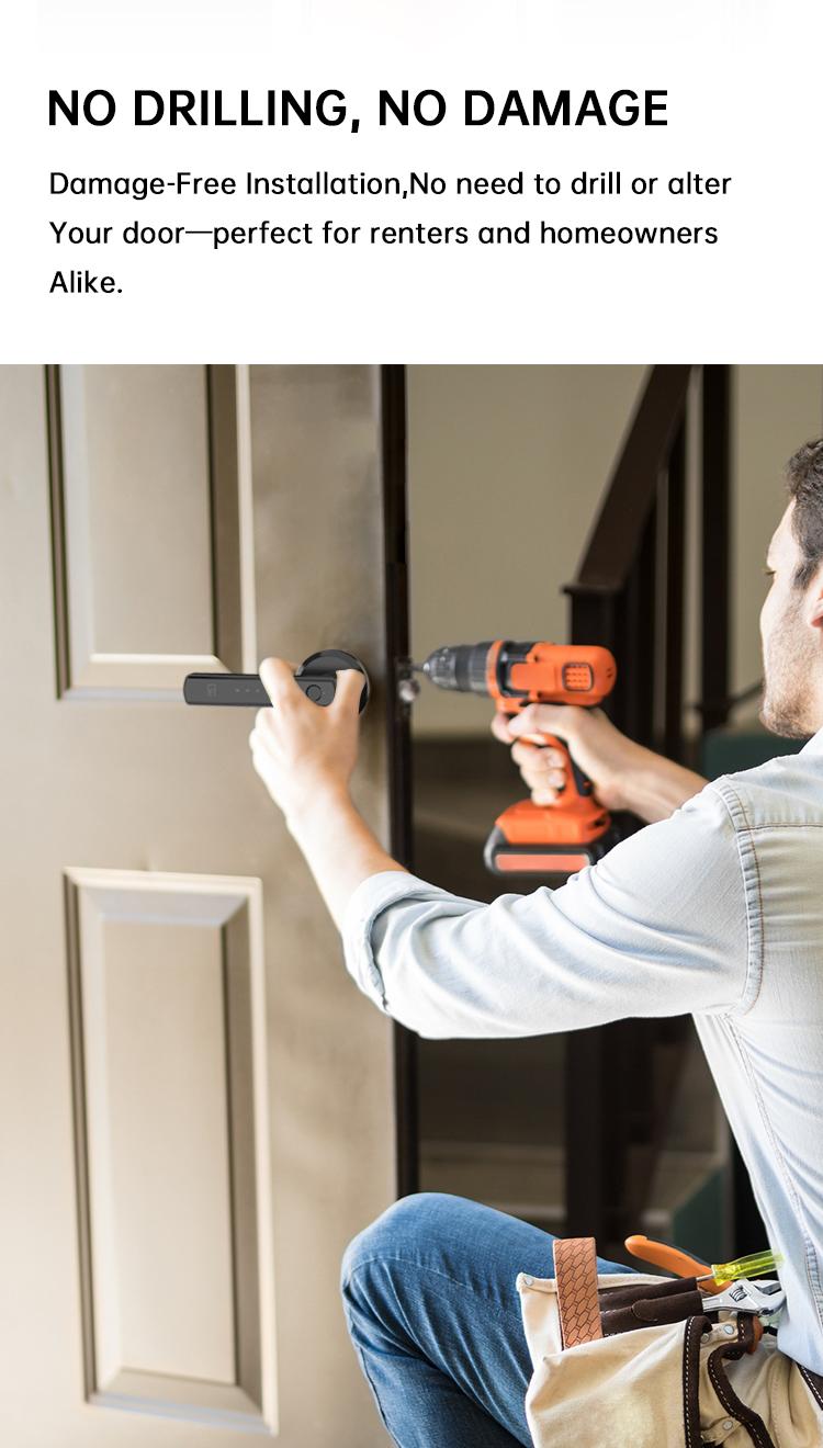 Smart Fingerprint Door Lock,Keyless Entry Handle,Biometric tech & App Control knob for Room,Garage,Office,Apartment,Local Data Storage Smart Fingerprint Door Lock,Keyless Entry Handle,Biometric tech & App Control knob for Room,Garage,Office,Apartment,Local Data Storage