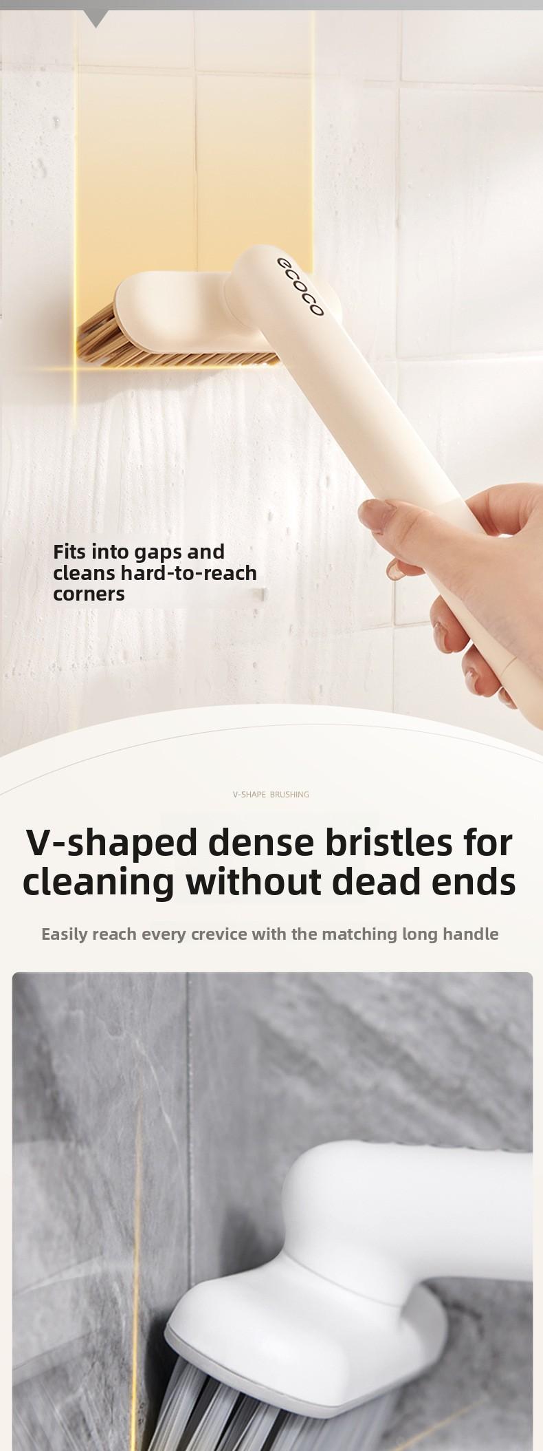 Tile Grout Scrub Brush Hard Bristle Rotating Bathroom Cleaner for Toilet Sink Shower Floor Grout Stain Remover