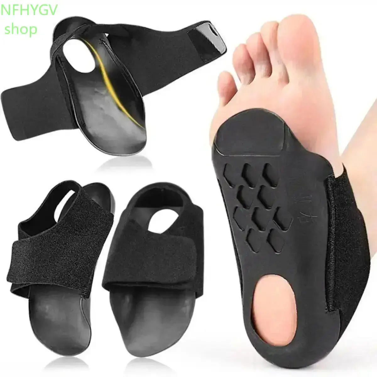 Orthotic Gel Insoles, Arch Support Inserts For Plantar Fasciitis And Flat Feet Pain Relief, Cushioned Shock‑Absorbing Comfort Shoe Insoles For Running, Walking, Sneakers, Work Boots And Daily Wear For Men And Women