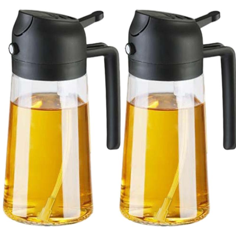16 oz Glass Oil Spray Bottle, Oil Mister Spray Bottle for Cooking, 2-in-1 Olive Oil Sprayer and Kitchen Cooking Oil Dispenser, Glass Oil Bottle for Kitchen with 470 mL Aroma Mist Spray-and-Pour Design, Home Use Kitchenware, Kitchen Gadgets #GLOBAL PICKS 16 oz Glass Oil Spray Bottle, Oil Mister Spray Bottle for Cooking, 2-in-1 Olive Oil Sprayer and Kitchen Cooking Oil Dispenser, Glass Oil Bottle for Kitchen with 470 mL Aroma Mist Spray-and-Pour Design, Home Use Kitchenware, Kitchen Gadgets #GLOBAL PICKS