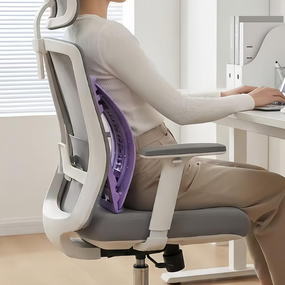 Back stretching device, adjustable lumbar support plate under the lower and upper back stretchers, Body Care