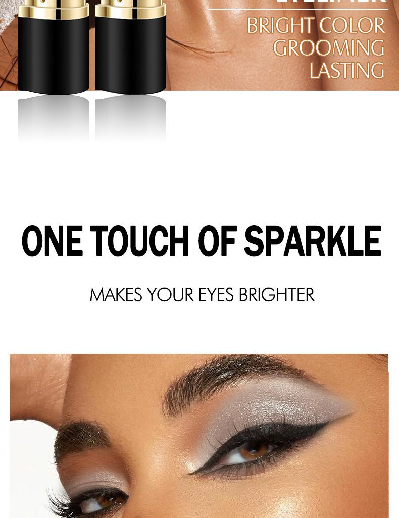 Multipurpose Solid Eyeliner Gel Pencil, Highly Pigmented Black Eyeliner and Lip Liner Pencil, Beginner-Friendly, Long-Lasting and Smudge-Proof, Glides on Smoothly for Effortless Application, Perfect Holiday Gift for Eye and Lip Cosmetic Lovers