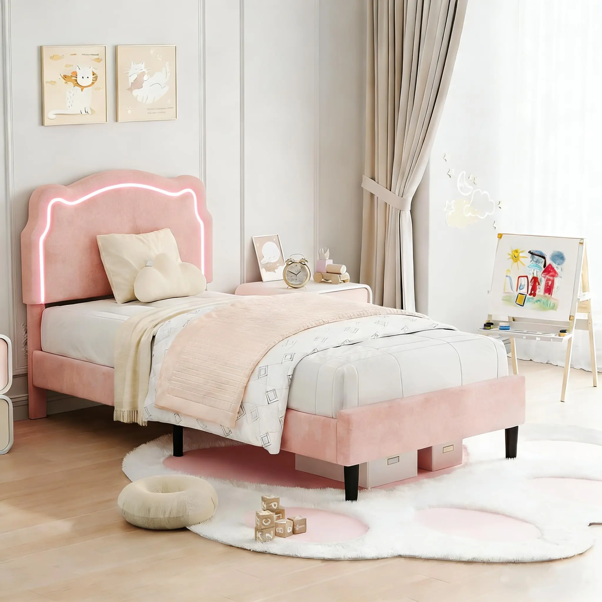 Pink-TWIN Without drawer