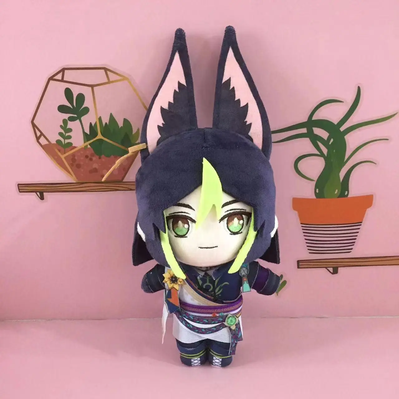 Anime Tighnari Cosplay Plush Doll Toy 20cm Genshin Impact Game Cute Soft Stuffed Pillow