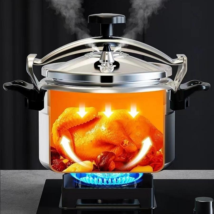Home Cooking Pressure Cooker, Anti-Explosion Pressure Pot, Kitchen Stew Pot, Sturdy, Suitable for Gas Stove Open Flame