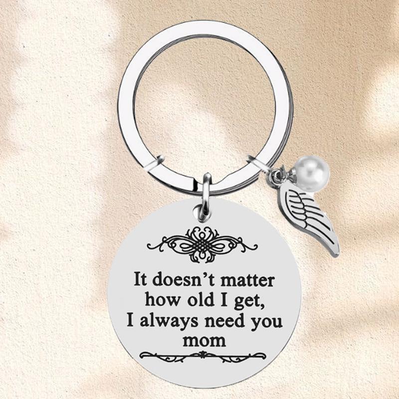 Mother's Day Gifts Keyring from Daughter Son for Mom Birthday Valentine's Day Any Occasion-I Always Need You Mom