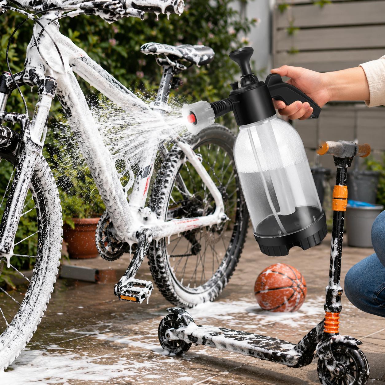 2-in-1 High-Pressure Handheld Car Wash Foam Sprayer Lance, Reusable Compact Easy-Operation Tool with Powerful Foam, Durable Mister Bottle for Car Care & Home Garden Use, Reusable Foam Sprayer