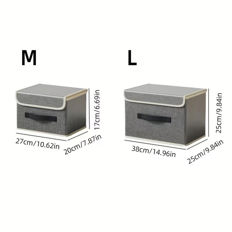 Convenient Storage Box, Multifunctional Organizer, Dustproof Foldable Container, Simple Design, Practical and Useful