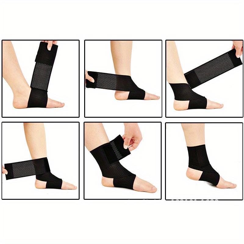 2pcs Breathable Ankle Support Straps, Adjustable Ankle Compression Socks, Sports Fitness Running Cycling Tennis, Foot Brace