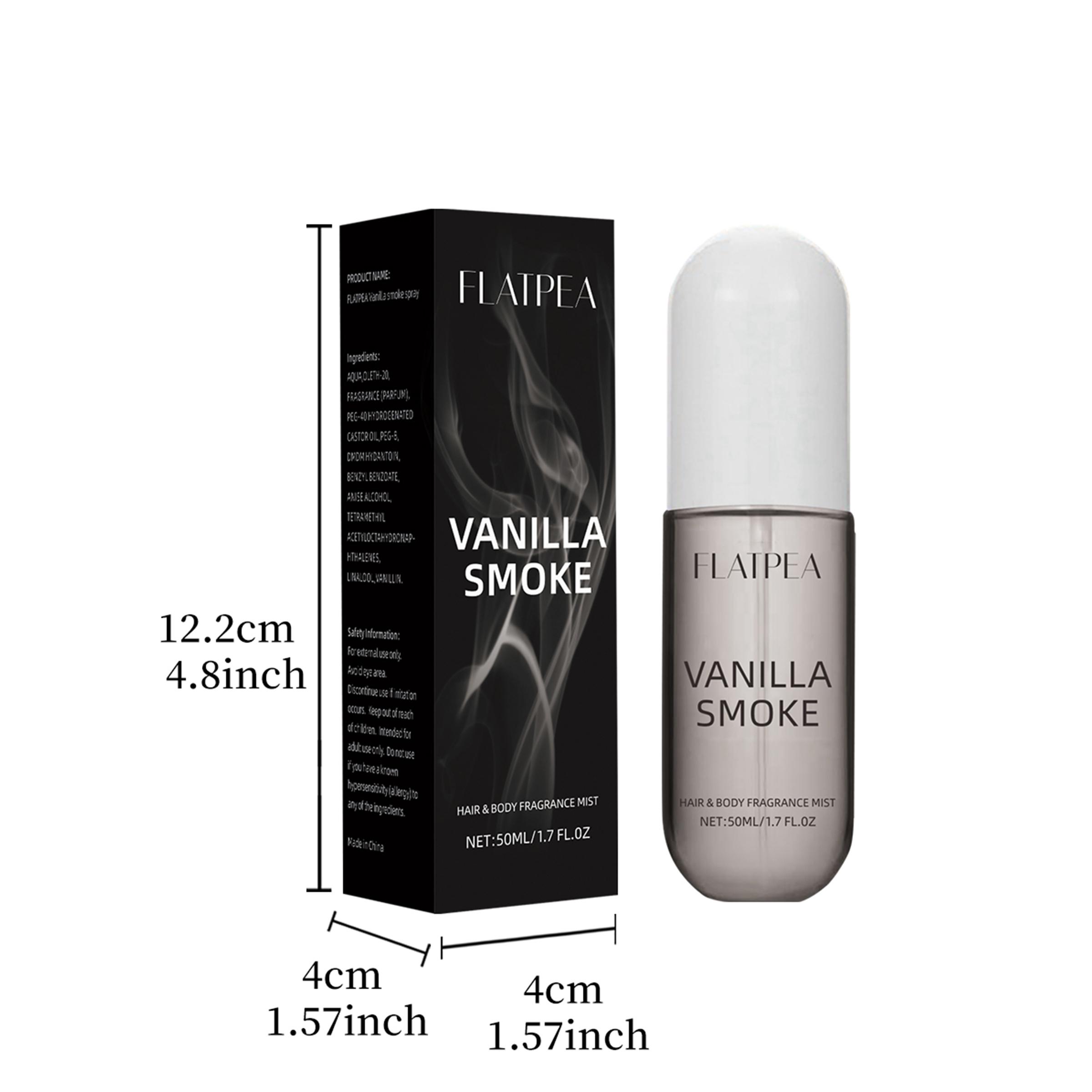 50ML Vanilla Smoke Spray Eau De Perfume, Oriental Spicy Scented Fragrance, Long-Lasting Aroma, Ideal for Daily Use & Gifting