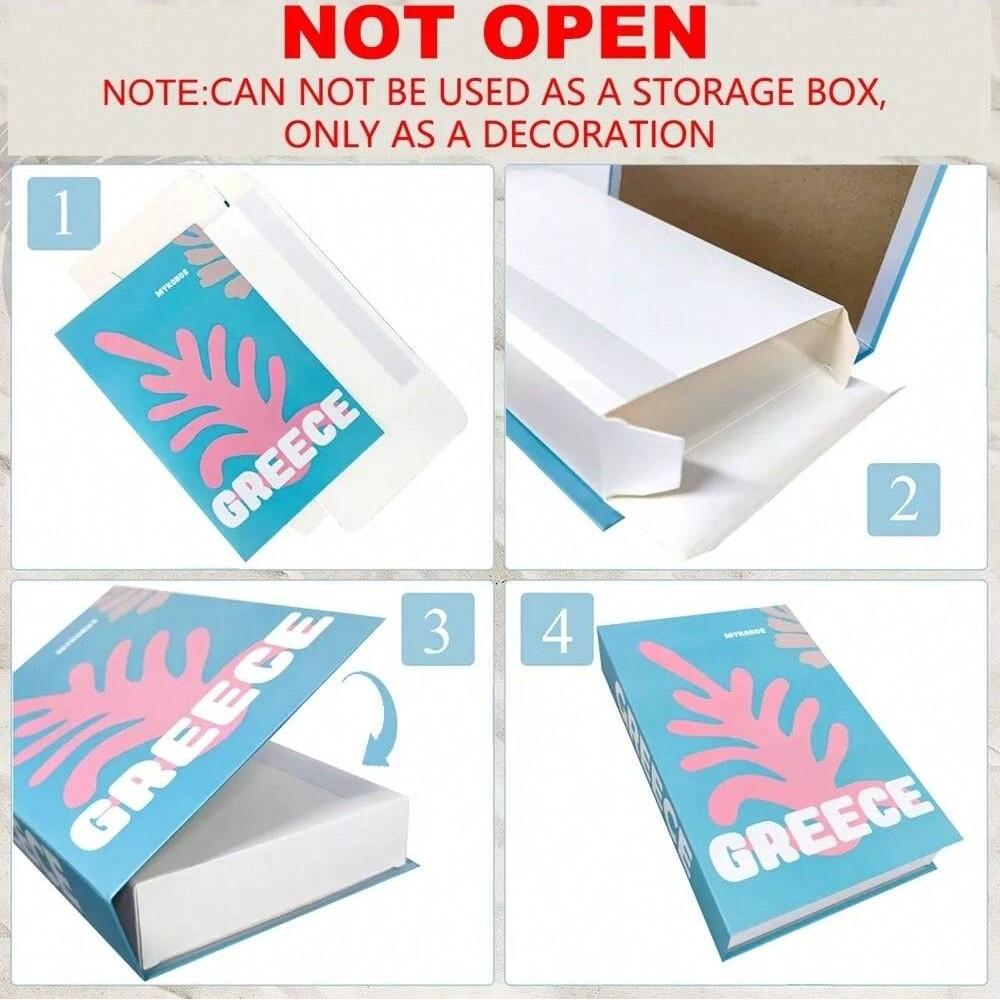 Modern Foldable Fake Book Set, Minimalist Home Office Decor, Fashionable Desk Ornament, Easy Assembly Required, Stylish Solution