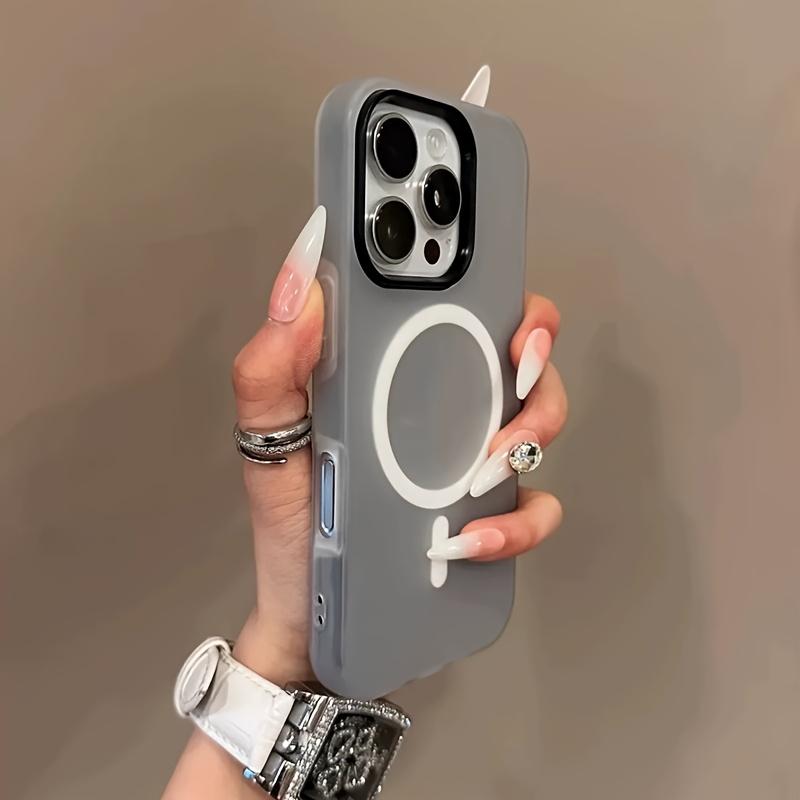 Aesthetic Full-Coverage Protective Shockproof Case for Apple iPhone 17/Air/16/XR/11/12/13/14/15 Plus Pro Max/PLUS Unisex Stylish & Elegant Premium Magnetic Jelly Dual-Layer Phone Case