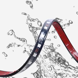 Nilight 4Pcs Car Underglow Neon Accent Strip  252 LED RGB 8 Color Sound Active Function Music Mode with Wireless Control Underbody  Strips for Car Van SUV Truck Red