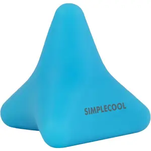 Manual Trigger Point Massage Tool.Small Massager Ball for Deep Tissue Myofascial Release Physical Therapy Foot Plantar Fasciitis Pain Relief Muscle Knot Psoas Hip Flexor Iliacus Release 3*2.6″(Blue)