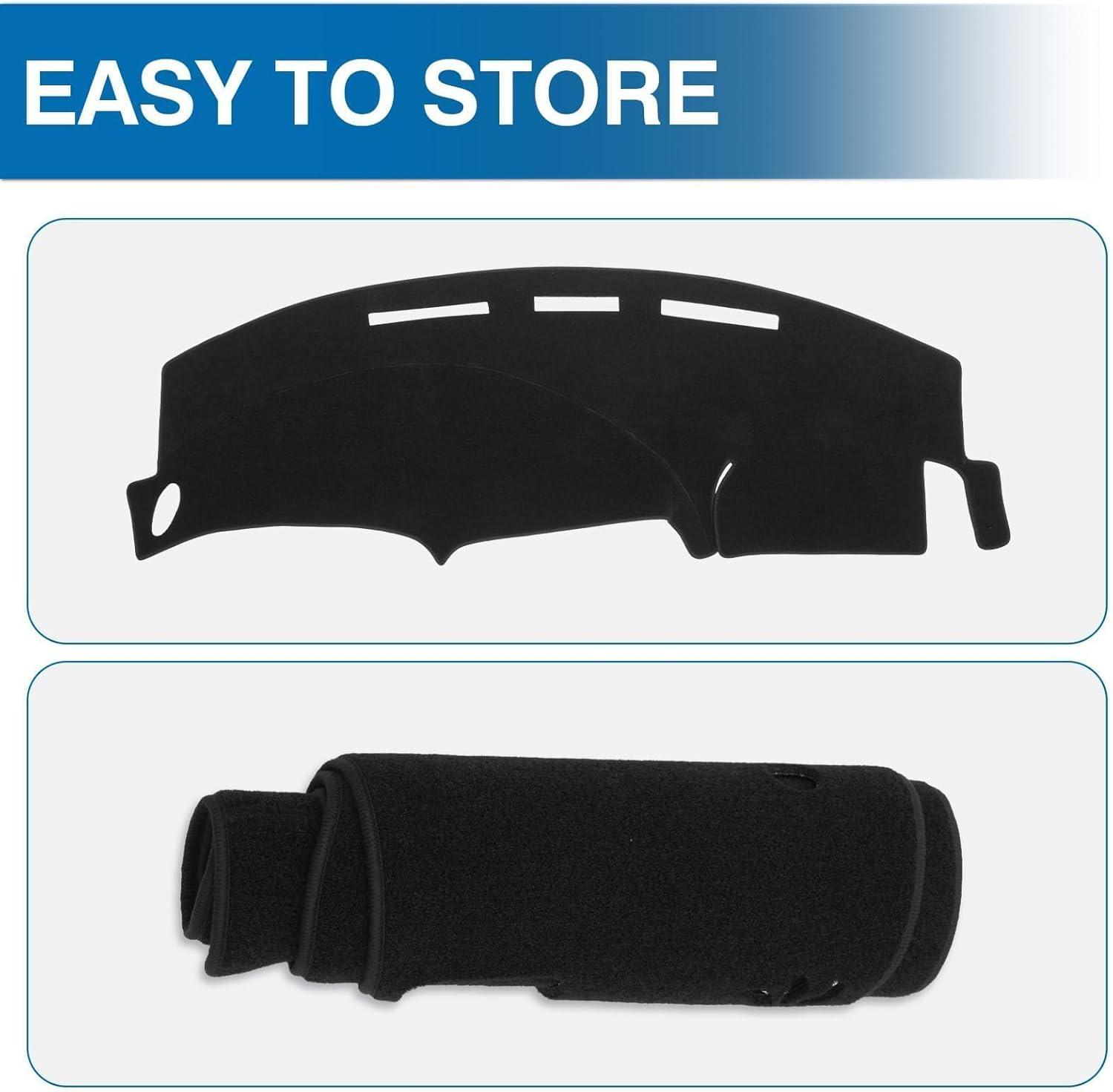 KUST Car Dash Cover for Ford F-150 F-250 F-350 1992-2003 Pickup Truck Polyester Non-Slip Center Console Dash Cover Interior Accessories for Ford F150 Custom Fit Dashboard Mat Sunshade No Glare Black KUST Car Dash Cover for Ford F-150 F-250 F-350 1992-2003 Pickup Truck Polyester Non-Slip Center Console Dash Cover Interior Accessories for Ford F150 Custom Fit Dashboard Mat Sunshade No Glare Black
