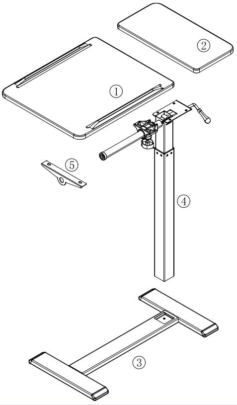 Mobile and Adjustable Bedside Table with a Flipable Desktop! Pneumatic Lift Desk with Wheels, Rolling Laptop Desk Cart, Portable Computer Workstation, Suitable for Both Home and Hospital Use Mobile and Adjustable Bedside Table with a Flipable Desktop! Pneumatic Lift Desk with Wheels, Rolling Laptop Desk Cart, Portable Computer Workstation, Suitable for Both Home and Hospital Use