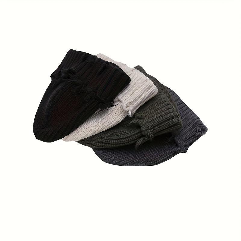 2026 Vintage Distressed Hip Hop Beanie, Korean Retro Short Melon Skully Cap for Men Women, Soft Stretchy Knit Hat for Cold Weather, Perfect Daily Wear & Outdoor Activities
