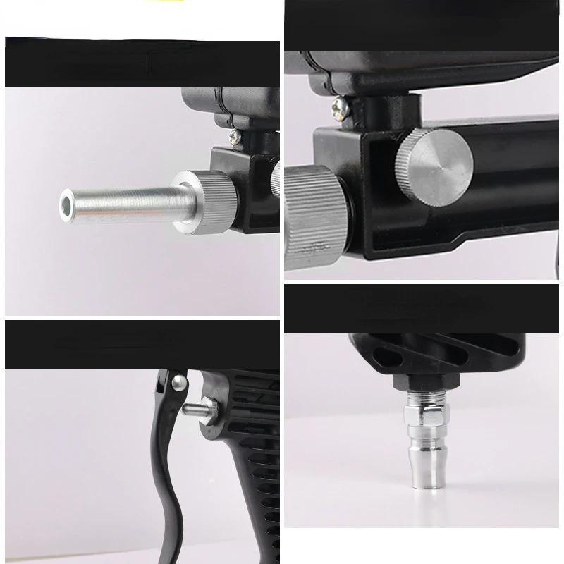 Adjustable Portable Sand Blaster Paint Spray Machine Gravity Pneumatic Blasting Gun Set  Sandblasting Gun 90 Psi