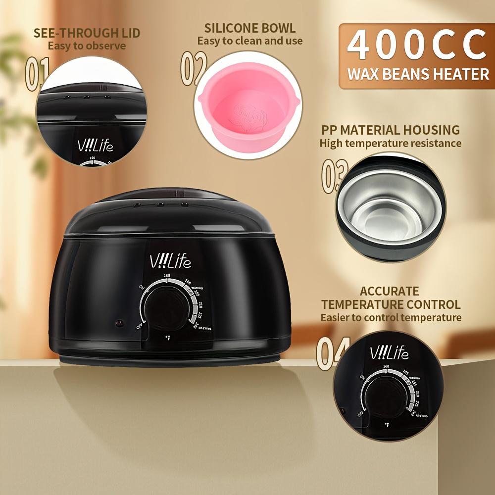 Wax Machine Kit for Hair Removal Waxing Heater and Beans Kit Depilatory Epilator Wax-melt Pot Paraffin Warmer Heating Machine clt  waxer wax  tip affordable  wax  kit ai  wax  hair  removal waxing  kit hair removal wax bean Body Care Smooth