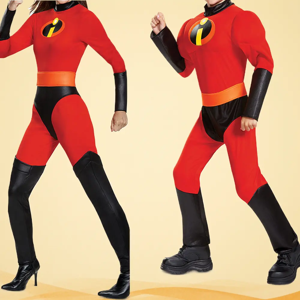 The Incredibles 2 One‑Piece Cosplay Outfit Halloween Stage Performance Costume for Role Play Events