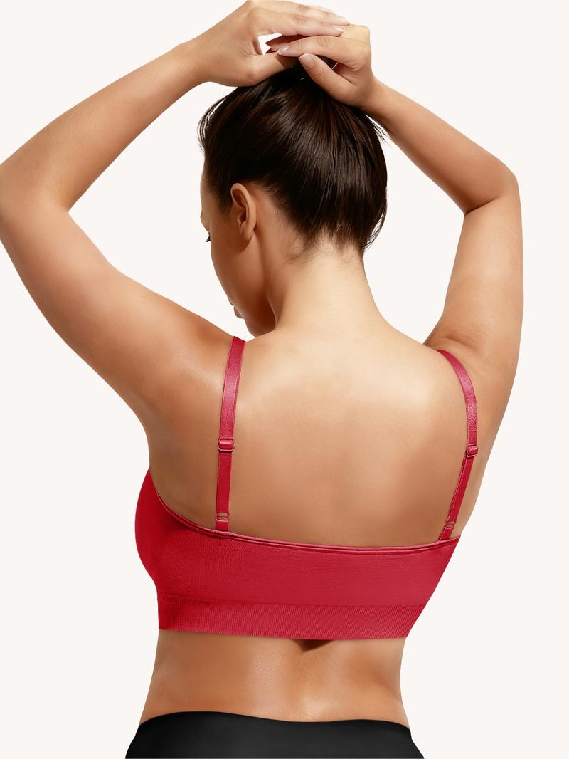 Women's Wireless Bra Comfort Bralettes No Underwire Unlined Cami Bra Seamless Tshirt Bras Basic Fit Womenswear Everyday Bra TikTok Shop Christmas