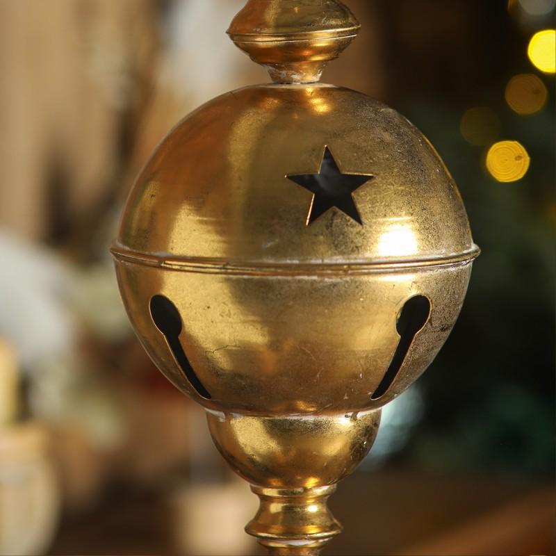 Retro Outdoor Wind Chime Wall-Mounted Decorative Item, Vintage Garden Hanging Ornament, American-Style Courtyard Bell Decoration