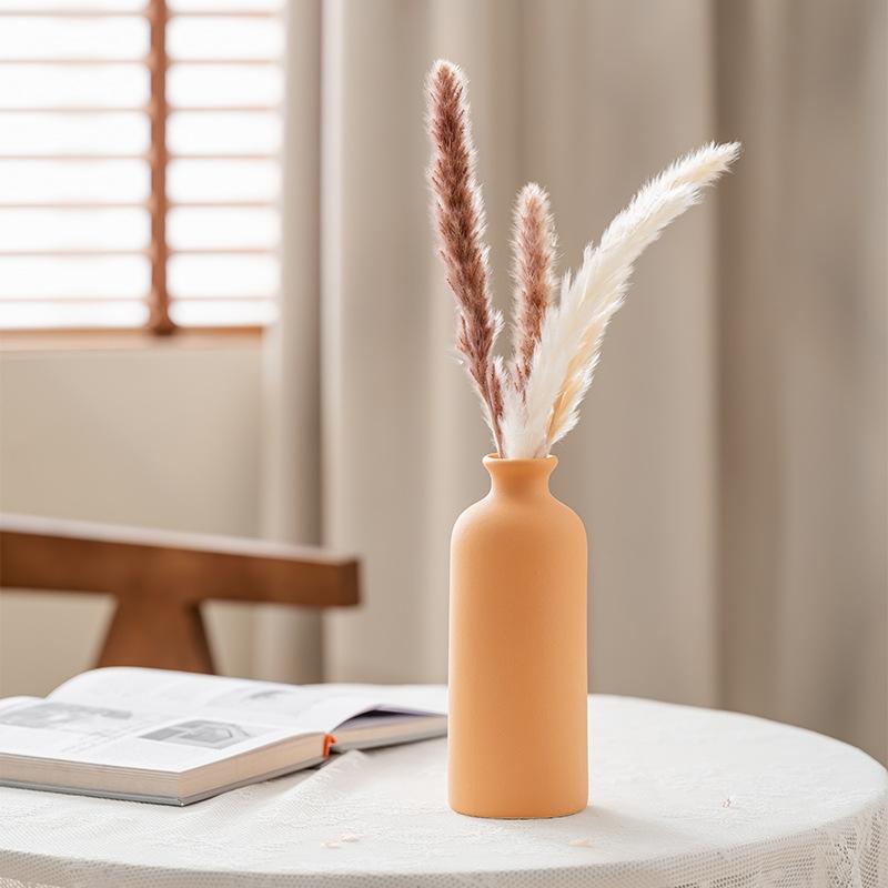 4 Piece Minimalist Ceramic Vase Set With 4 Colors Perfect for Rustic Modern Farmhouse Decor Living Room Shelf Table And Entryway Ideal Gift for All Occasions Home Decorative Vase