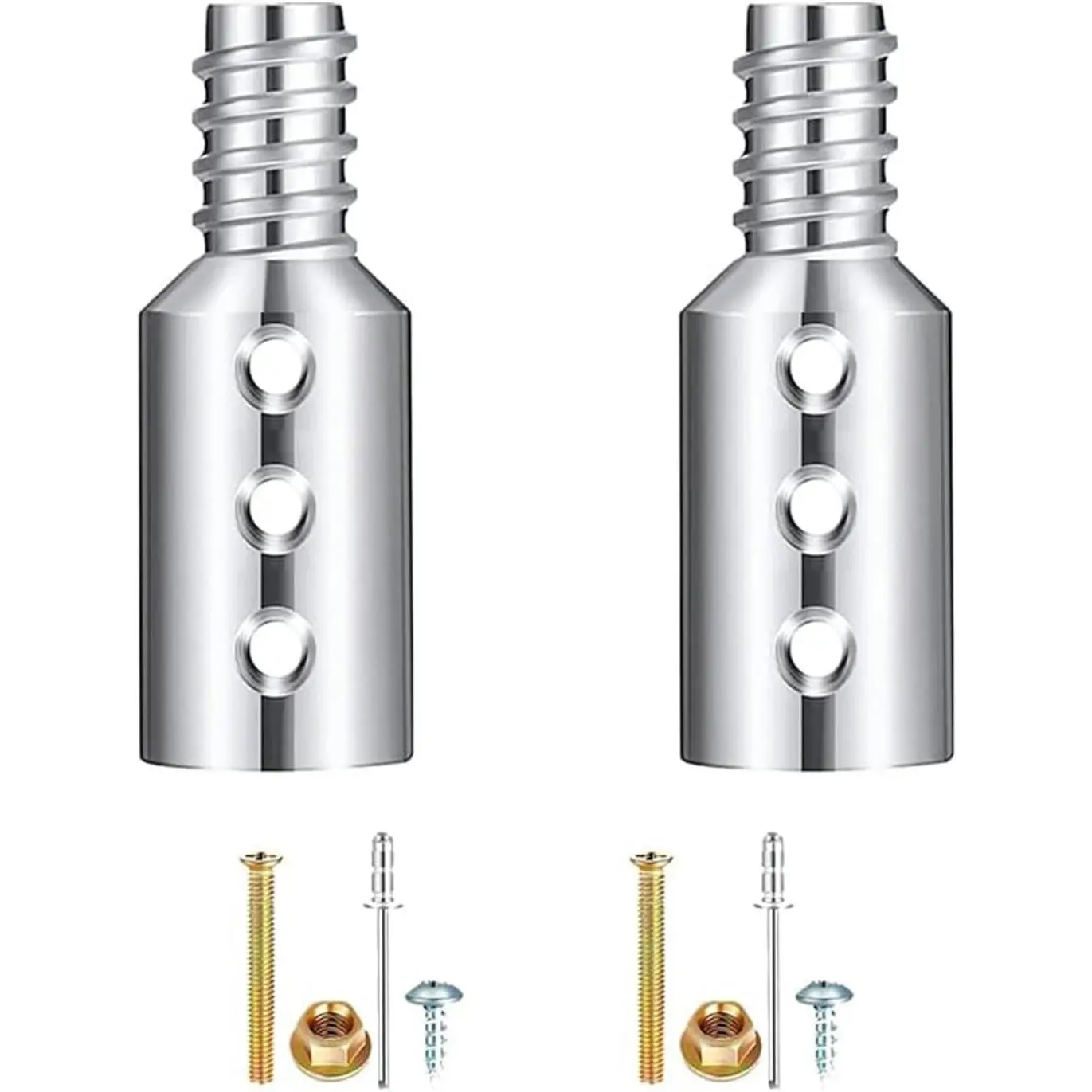 Standard Threaded Tip Internal Plug Design American Replacement Tip for Extension Pole or Telescopic Pole 304 Stainless Steel Threaded End for 0.86in Outside Diameter of Stick