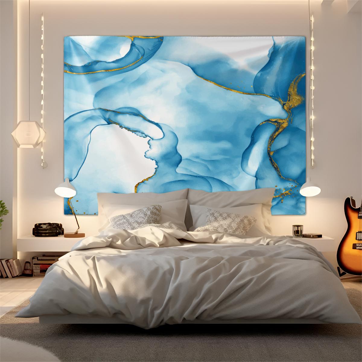 Marble Print Tapestry, Modern Luxury Wall Decor, Soft Fabric, Easy to Hang, Perfect for Bedroom and Living Room Background Decoration for Fluid Art Enthusiasts, Ideal Gift for Family and Friends