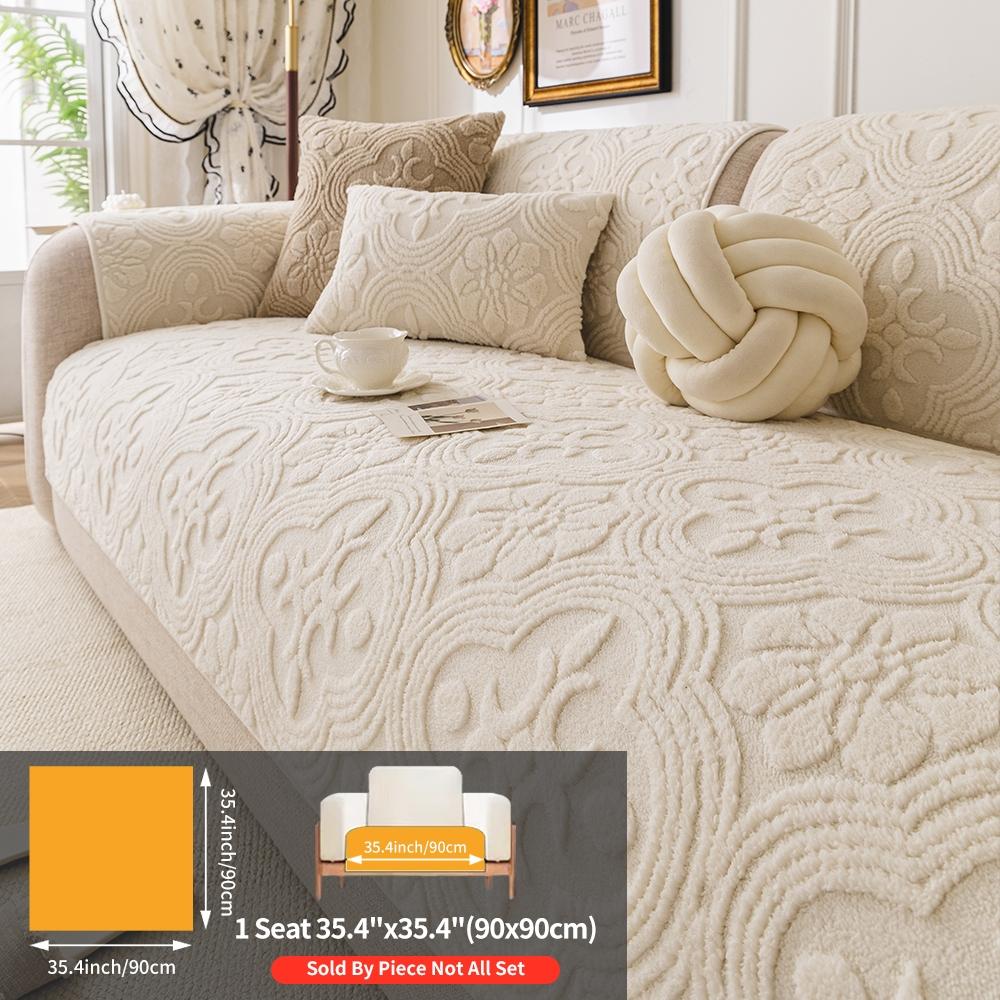 Comfortable Peony Pattern Sofa Cushion, Thick Soft Pet Friendly Couch Protector, Non-Slip Plush Chair Cover for Living Room Bedroom Office Decor, Sofa Couch Covers Comfortable Peony Pattern Sofa Cushion, Thick Soft Pet Friendly Couch Protector, Non-Slip Plush Chair Cover for Living Room Bedroom Office Decor, Sofa Couch Covers