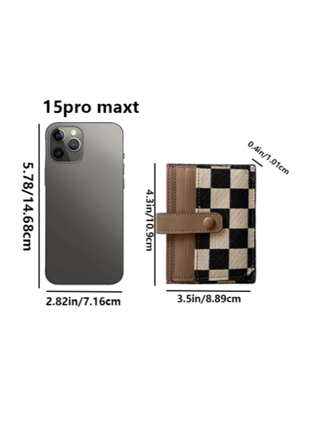 Women's Colorblock Plaid Pattern Short Wallet, Trifold Card Holder, Casual Pu Leather Zipper, Trendy All-match Wallet for Daily Use