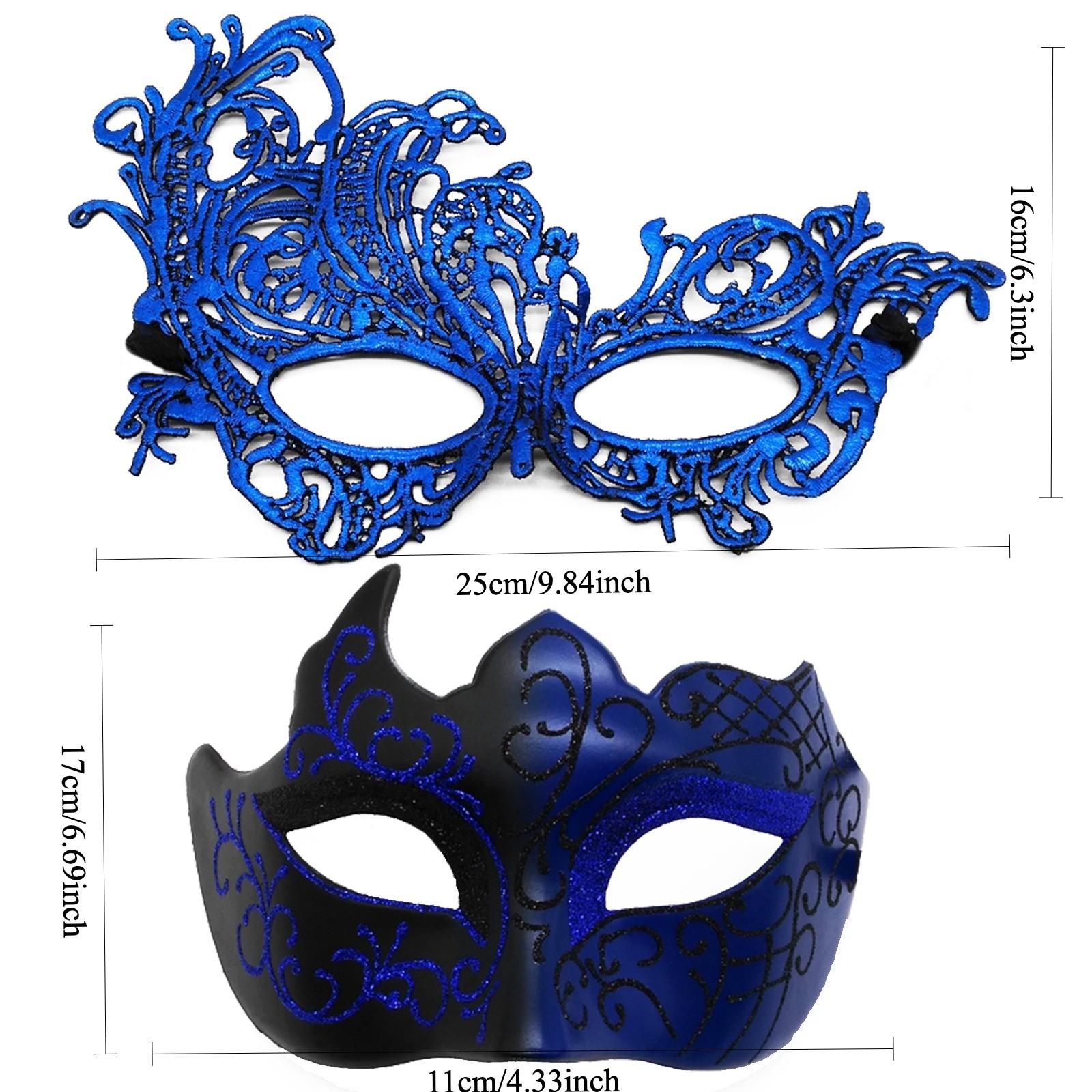 Masquerade Masks for Women Men Couple Lace Eye Mask for Venetian Carnival Halloween Party Ball Prom Costume Mardi Gras