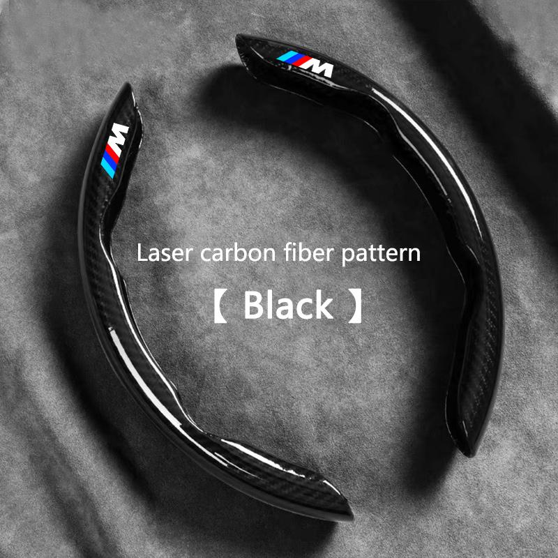 Carbon Fiber Car Logo Steering Wheel Covers, Decorative for Bmw Models, Auto Accessories, Enhance Your Driving Experience