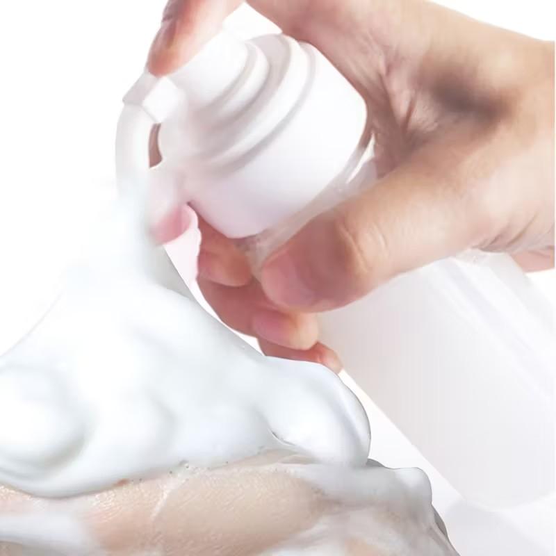 Refillable Cosmetic Foam Bottles 30ml to 100ml Options Sleek Bottle for Labeling Perfect for Travel and Home Use