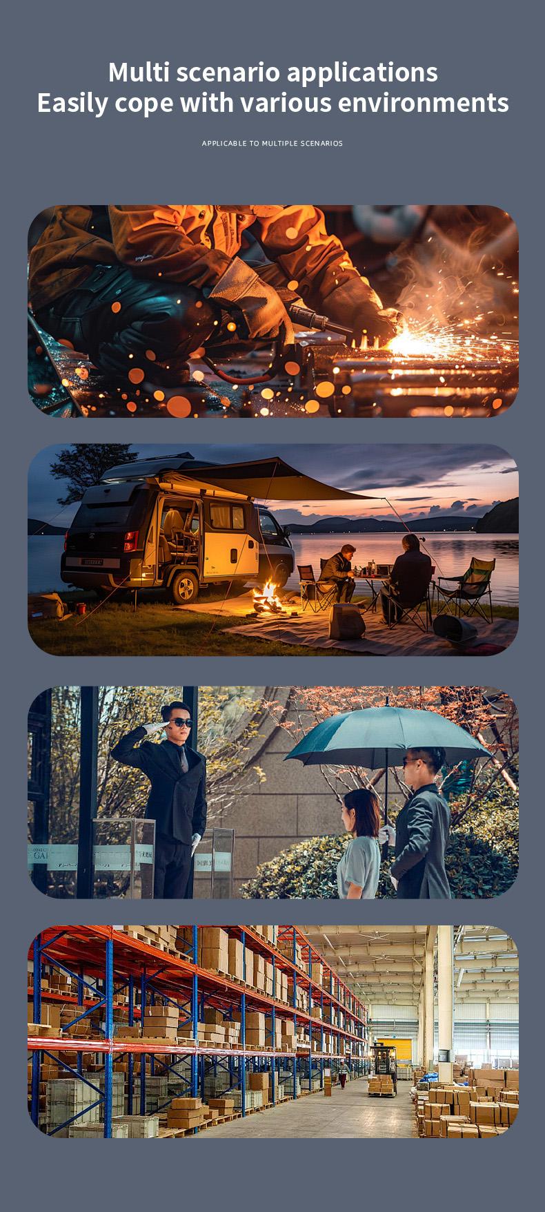 Portable UHF analog two-way walkie talkie Type-C charging convenient and efficient power replenishment 10000mAh large capacity battery with 22 days of ultra long standby time suitable for various outdoor activities such as camping, hiking, team exploratio