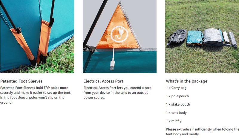 UNP Camping Tent 10-Person-Family Tents, Parties, Music Festival Tent, Big, Easy Up, 5 Large Mesh Windows, Double Layer, 2 Room, Waterproof, Weather Resistant, 18ft x 9ft x78in