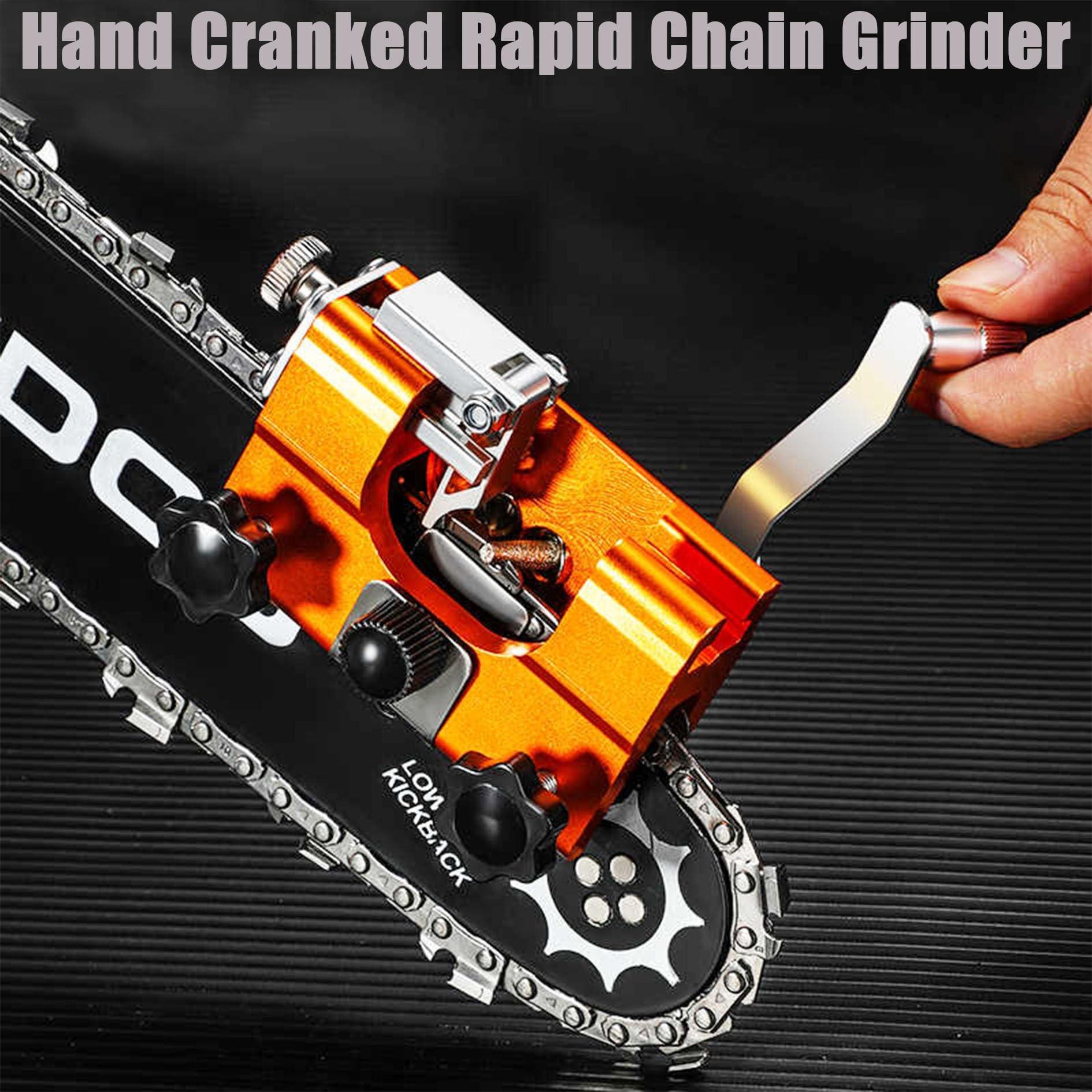 Portable Handheld Chainsaw Chain Sharpener, Manual Chain Grinder Tool, Convenient Home Use, Easy-To-Use Chain Sharpening Device