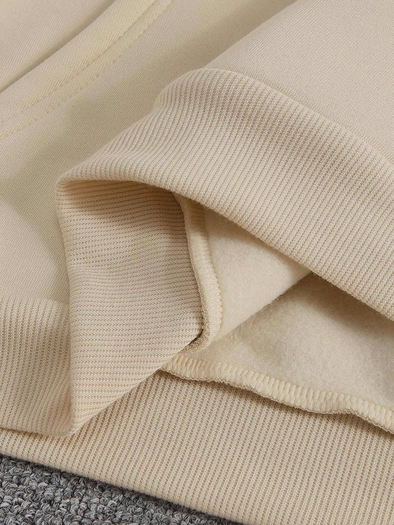 Men's Casual Loose Hooded Sweatshirt with Letter Graphic Print, Thick Fleece Lining, Fall & Winter Fashion, Comfortable Fit