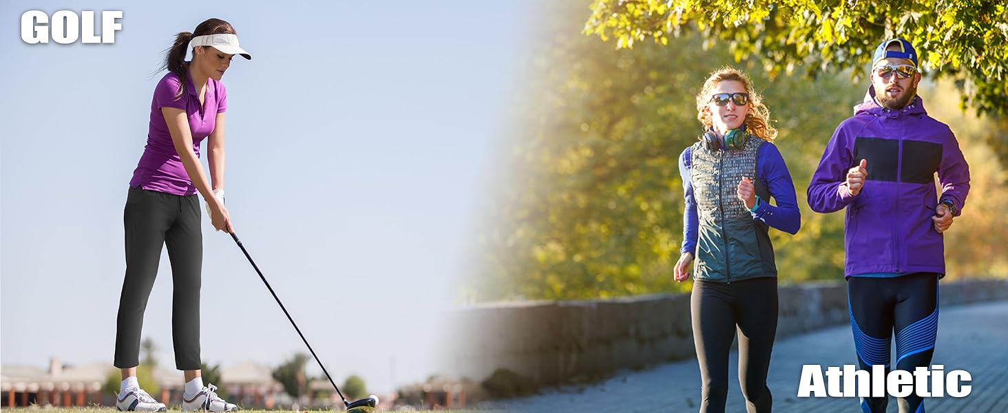 G Gradual Women's 7/8 Stretch Ankle Pants with Deep Pockets Teacher Outfit Comfortable Casual Sweatpants for Golf Athletic Lounge Travel Workout Drawstring Waist Jogger Sporty Comfy Breathable SpringStatements