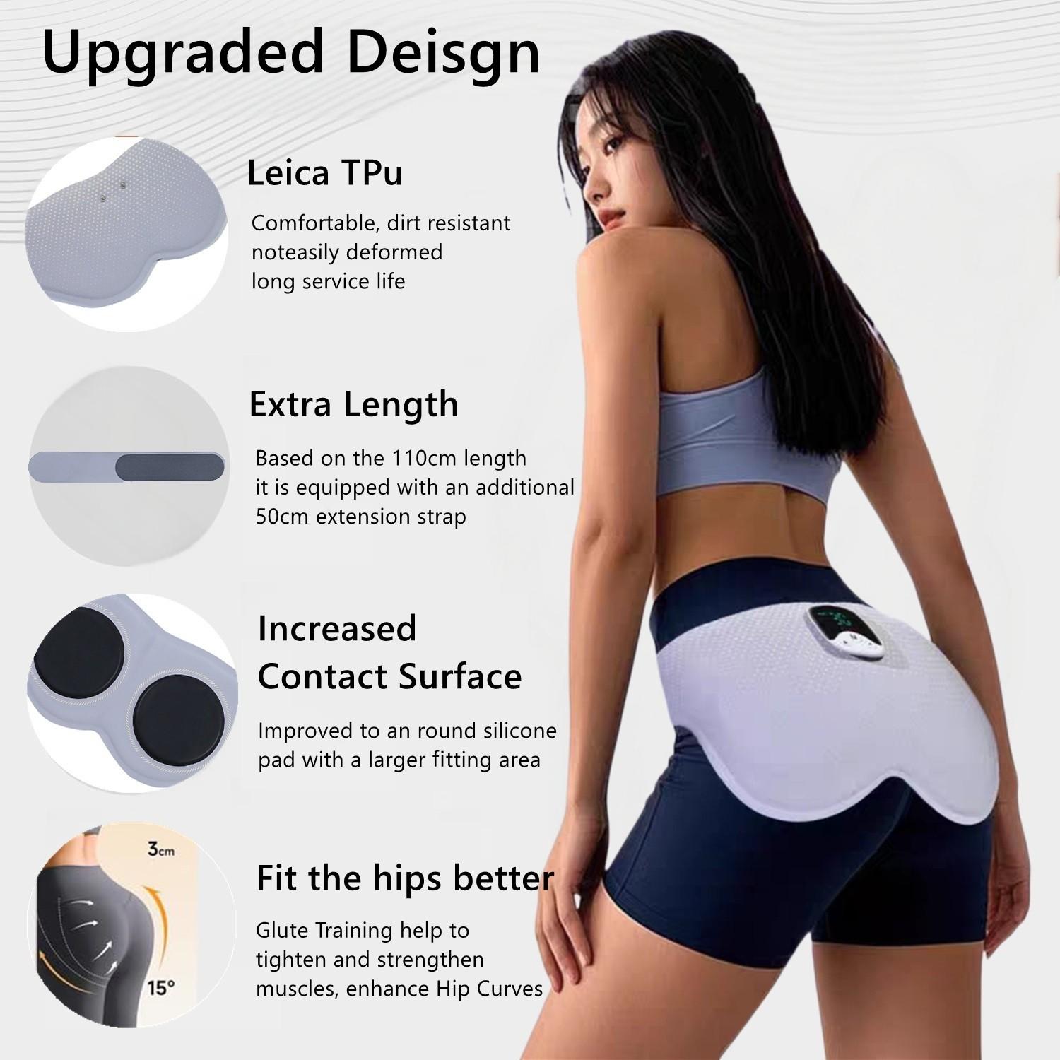 Booty Stimulator EMS Hip Trainer, Intelligent Wireless Fitness Butt Lifting Machine, 10 Modes Smart Training, Muscle Conditioning