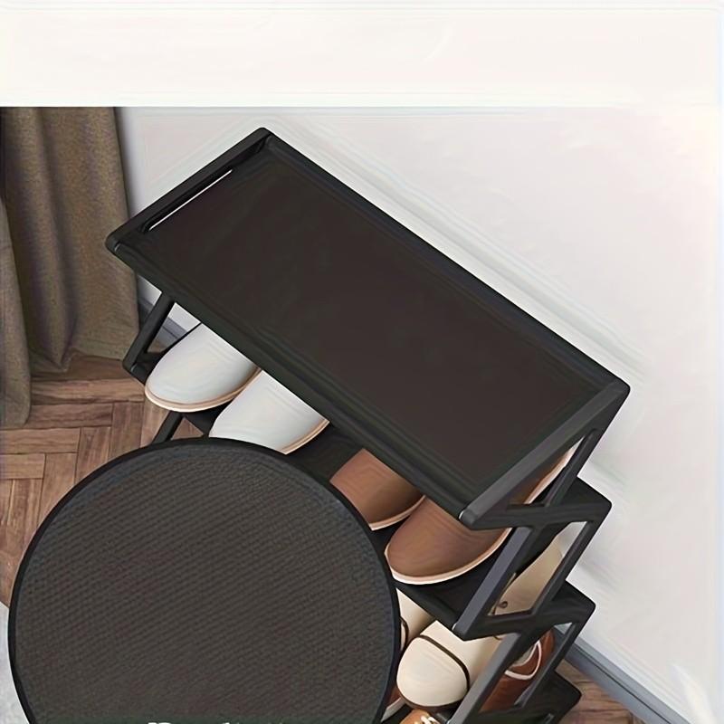 4 Layer Shoe Rack, Stainless Steel Load Bearing Pipe, Space Saving, Easy Assembly, Modern Fashion Design, Multi-Layer Storage