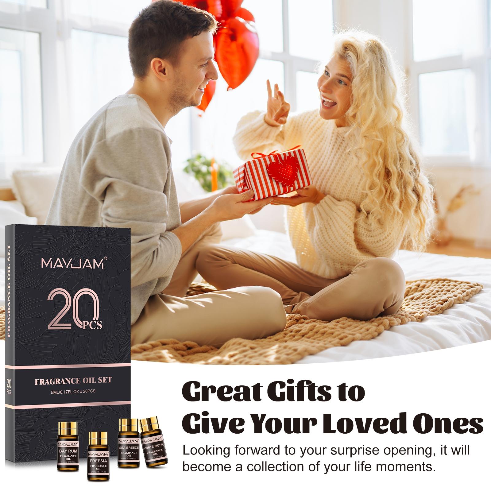 20 Bottle Aromatherapy Essential Oil Gift Set, Aromatherapy Oils, Aroma Diffuser Oil, Long-Lasting Scent Home Fragrance, Perfect for Soap Candle Making, Ideal Gift Choice