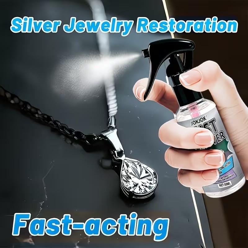 Jewelry Renovation Solution, Quick Fix for, Silver Color, Pearls, Diamonds, Portable, Upgraded Nozzle, Improved Formula, Jokjok Brand