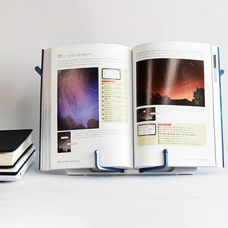 2pcs Adjustable Reading Book Stand - Ergonomic Bookends for Reading, Study, Music Score, Textbooks, Drawing & More - Space-Saving, Multi-Angle, Durable, and Portable Holder Book Accessories